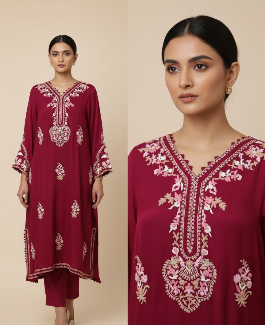 Magenta Kaftan